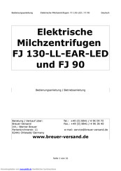 Breuer-Versand FJ 130-LL-EAR-LED Bedienungsanleitung, Betriebsanleitung