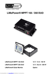 LiMoPower MPPT 165 Benutzerhandbuch