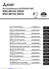 Mitsubishi Electric MXZ-8B160VA Installationshandbuch