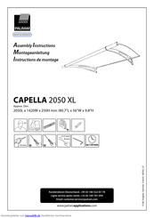Palram CAPELLA 2050 XL Montageanleitung