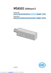Siko MSA501 Originalmontageanleitung