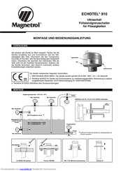 Magnetrol ECHOTEL 910 Montage- Und Bedienungsanleitung