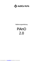 Musica Nova PiAnO 2.0 Bedienungsanleitung