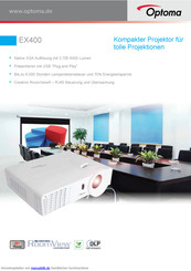 Optoma EX400 Bedienungsanleitung