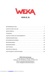 Weka KS30 Betriebsanleitung