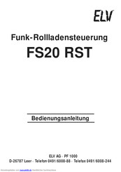 elv FS20 RST Bedienungsanleitung