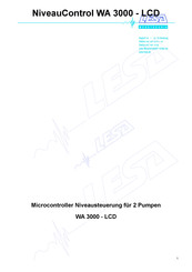 LESA Messtechnik NiveauControl WA 3000 - LCD Handbuch