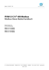 S+S Regeltechnik RYMASKON 412-Modbus Bedienhandbuch
