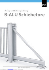 B-ALU Inline Montage- Und Bedienungsanleitung