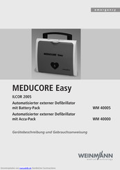 Weinmann MEDUCORE Easy Gerätebeschreibung Und Gebrauchsanweisung