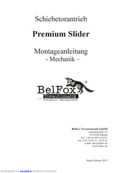 BelFox Premium Slider 500 Montageanleitung