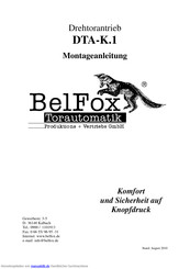 BelFox DTA-K.1 Montageanleitung