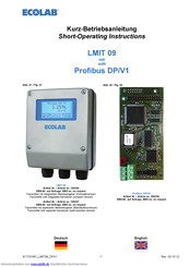 Ecolab Profibus DP/V1 Kurz- Betriebsanleitung