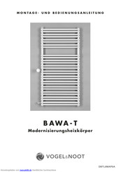 VOGEL&NOOT BAWA-T Montage- Und Bedienungsanleitung