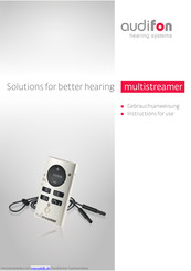 audifon multistreamer Gebrauchsanweisung