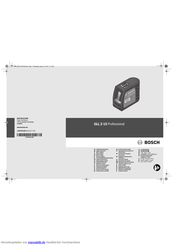 Bosch GLL 2-15 Professional Originalbetriebsanleitung