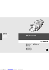 Bosch GHO 18 V Professional Originalbetriebsanleitung