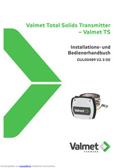 Valmet OUL00489 Installations- Und Bediener Handbuch