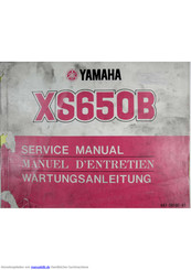 Yamaha XS650B Wartungsanleitung