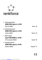 Renkforce RDM PAR-Spot 6 x 10 W Bedienungsanleitung