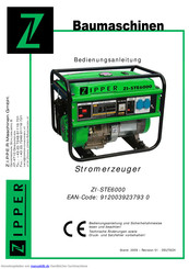 Zipper ZI-STE6000 Bedienungsanleitung