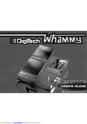 DigiTech Whammy Benutzerhandbuch