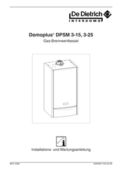 De Dietrich Domoplus DPSM 3-15 Installations- Und Wartungsanleitung
