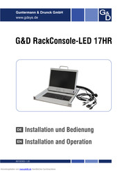 G&D RACKCONSOLE-LED 17HR Installation Und Bedienung