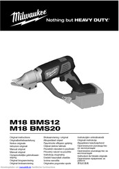 Milwaukee Heavy Duty M18 BMS20 Originalbetriebsanleitung