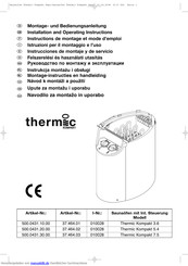 Thermic Kompakt 7.5 Montage- Und Bedienungsanleitung