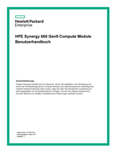 HPE Synergy 660 Gen9 Compute Module Benutzerhandbuch