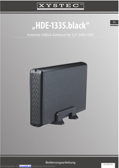 XYSTEC HDE-1335.black Bedienungsanleitung