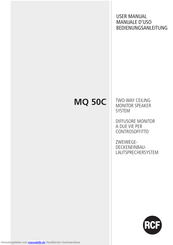 RCF MQ 50C Bedienungsanleitung