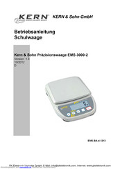 KERN & Sohn EMS 3000-2 Betriebsanleitung