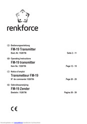 Renkforce FM-19 Bedienungsanleitung