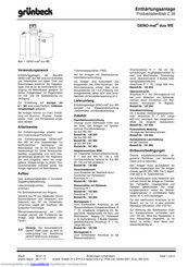 grunbeck C 35 Betriebsanleitung