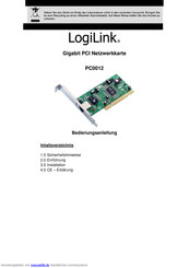LogiLink PC0012 Bedienungsanleitung