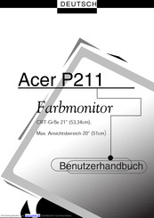 Acer P211 Benutzerhandbuch