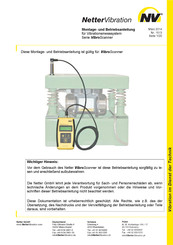 NetterVibration VibroScanner Serie Montage- Und Betriebs-Anleitung