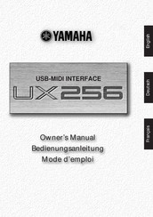 Yamaha UX256 Bedienungsanleitung