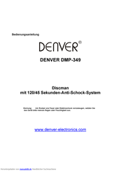 Denver DMP-349 Bedienungsanleitung