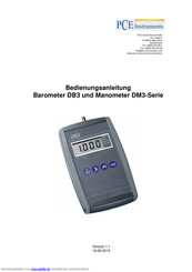 PCE Instruments DM3-1 Bedienungsanleitung