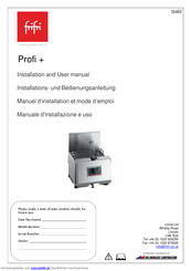 FriFri Profi 6 Installations- Und Bedienungsanleitung