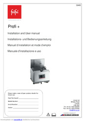 FriFri Profi 10 Installations- Und Bedienungsanleitung