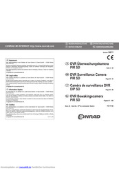 Conrad Electronic PIR SD Bedienungsanleitung
