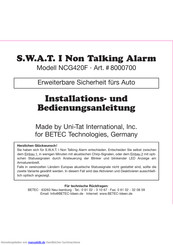 Betec S.W.A.T. I Non Talking Alarm Installations- Und Bedienungsanleitung