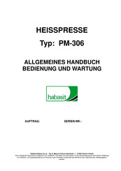 Habasit PM-306 Handbuch