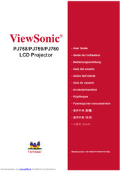 ViewSonic PJ758 Bedienungsanleitung