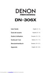 Denon DN-306X Benutzerhandbuch