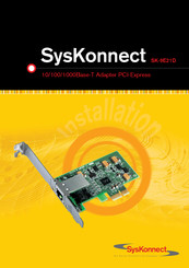 SysKonnect SK-9E21D 100Base-T Benutzerhandbuch